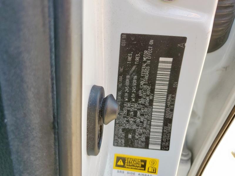 5TDKZRFH4JS540983 - 2018 TOYOTA HIGHLANDER SE Biały zdjęcie 13