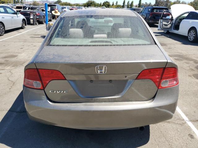 2HGFA16597H508460 - 2007 HONDA CIVIC LX GRAY photo 6