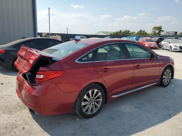 5NPE34AF3FH208151 - 2015 HYUNDAI SONATA SPORT RED photo 3