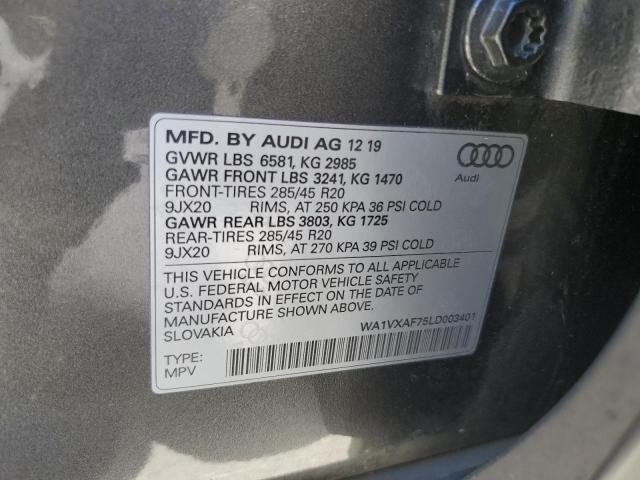 WA1VXAF75LD003401 - 2020 AUDI Q7 PRESTIGE Графитовый фото 13