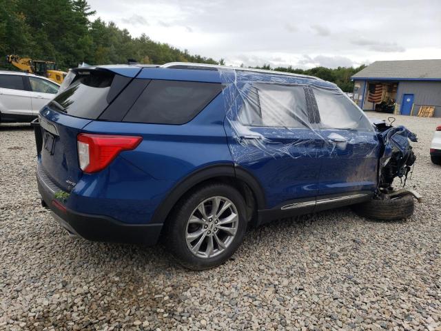 1FMSK8FH9NGB35762 - 2022 FORD EXPLORER LIMITED BLUE photo 3