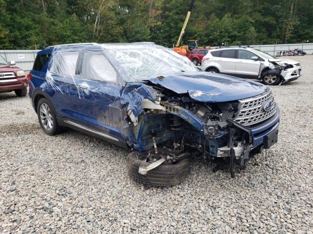 1FMSK8FH9NGB35762 - 2022 FORD EXPLORER LIMITED BLUE photo 4