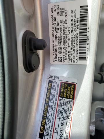 2HKRM3H70DH503356 - 2013 HONDA CR-V EXL Күміс фото 13