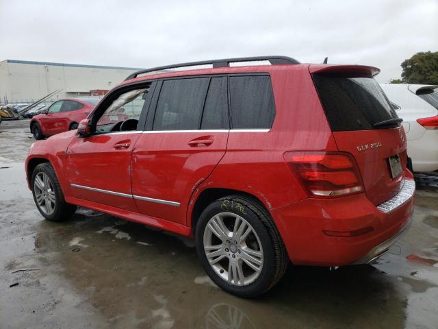 WDCGG0EB3EG249079 - 2014 MERCEDES-BENZ GLK 250 BLUETEC RED photo 2