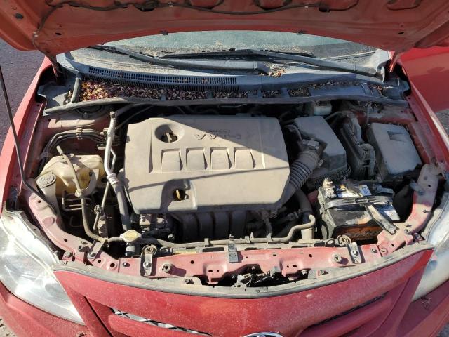 2T1BU4EE2BC674619 - 2011 TOYOTA COROLLA BASE Կարմիր լուսանկար 11