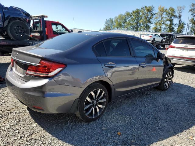 2HGFB2F92FH532443 - 2015 HONDA CIVIC EXL GRAY photo 3