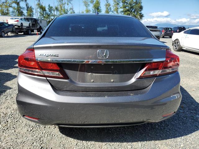 2HGFB2F92FH532443 - 2015 HONDA CIVIC EXL GRAY photo 6