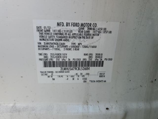 2LMHJ5AT9CBL53684 - 2012 LINCOLN MKT Ağ foto 13