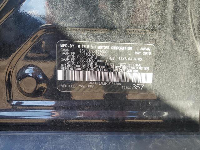 JA4AR3AU8KU031306 - 2019 MITSUBISHI OUTLANDER ES 黑色 照片 12