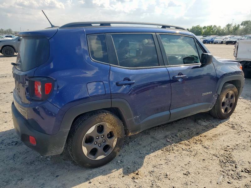 ZACCJAAB8HPF69961 - 2017 JEEP RENEGADE SPORT Көк фото 3