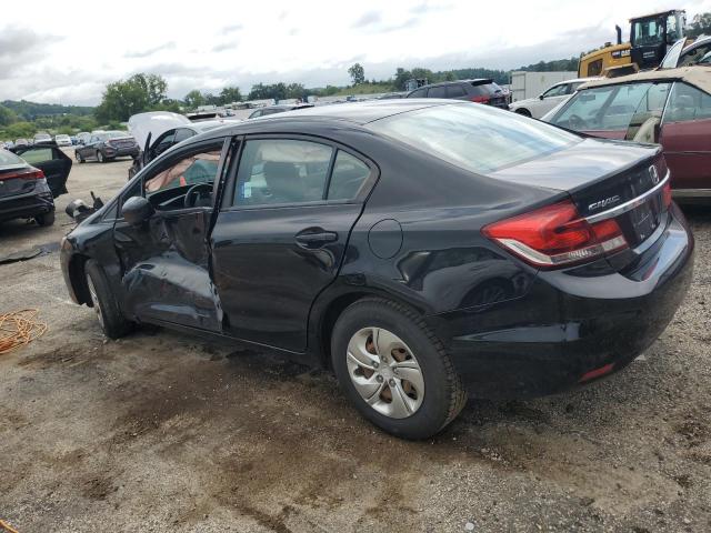 19XFB2F55FE117124 - 2015 HONDA CIVIC LX BLACK photo 2