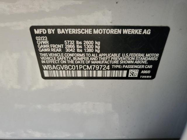 WBAGV8C01PCM79724 - 2023 BMW M850XI Beyaz fotoğraf 12