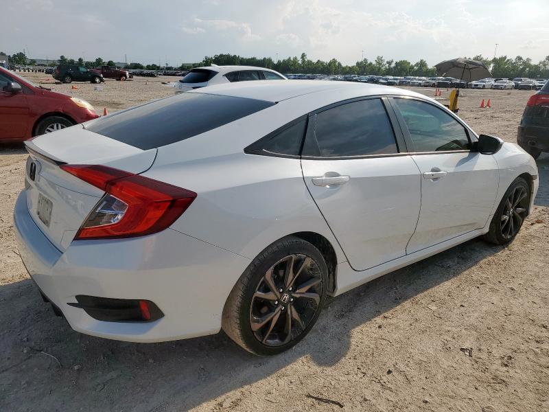 19XFC2F8XLE018723 - 2020 HONDA CIVIC SPORT WHITE photo 3