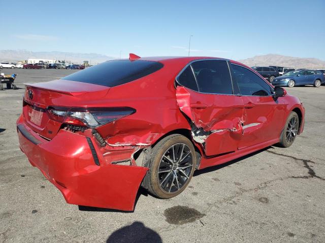 4T1G11AK3NU015198 - 2022 TOYOTA CAMRY SE 红色 照片 3