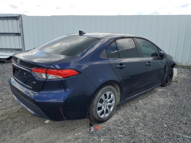 5YFEPMAEXNP344211 - 2022 TOYOTA COROLLA LE BLUE photo 3
