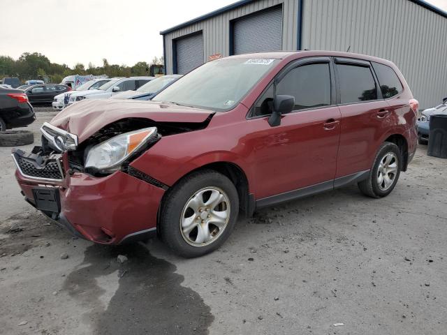 JF2SJAAC6EH509427 - 2014 SUBARU FORESTER 2.5I BURGUNDY photo 1