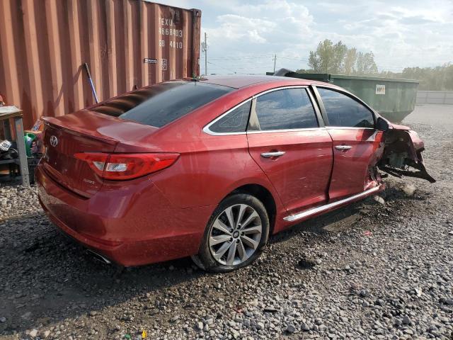 5NPE34AF6GH366937 - 2016 HYUNDAI SONATA SPORT RED photo 3