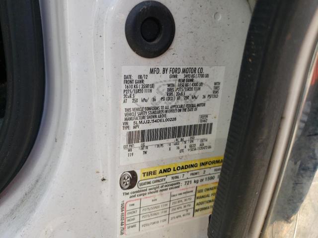 5LMJJ2J54DEL00228 - 2013 LINCOLN NAVIGATOR თეთრი ფოტო 14