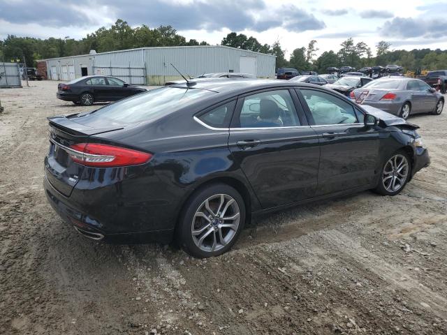 3FA6P0T96HR279312 - 2017 FORD FUSION SE BLACK photo 3