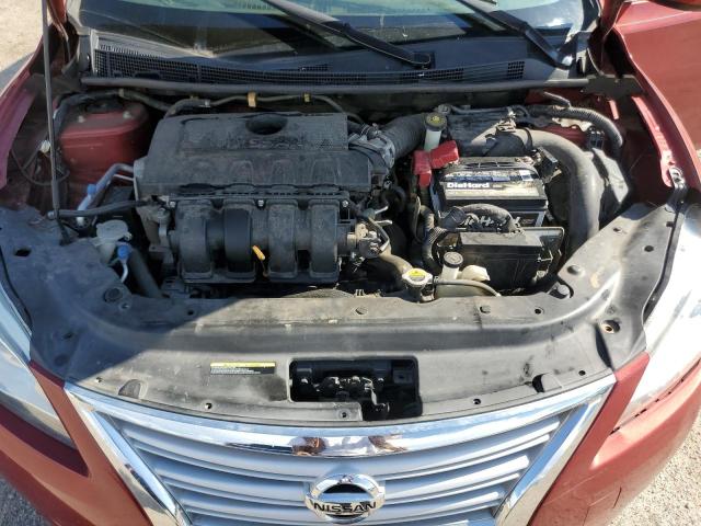 3N1AB7APXFY377293 - 2015 NISSAN SENTRA S MAROON photo 11