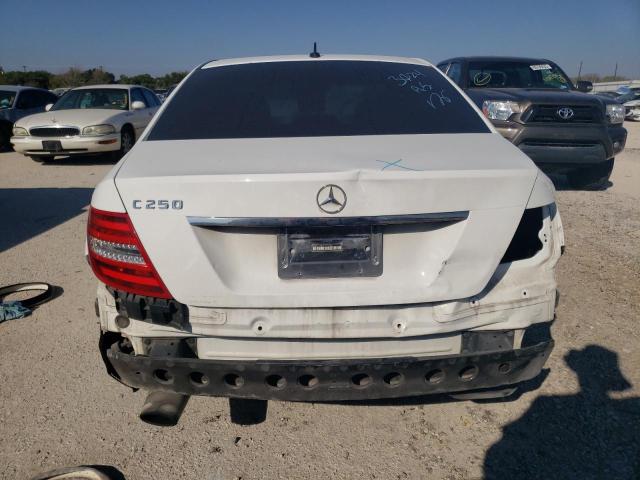 WDDGF4HB5DA775099 - 2013 MERCEDES-BENZ C 250 WHITE photo 6