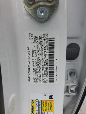 1HGCV1F38KA047992 - 2019 HONDA ACCORD SPORT أبيض صورة 13