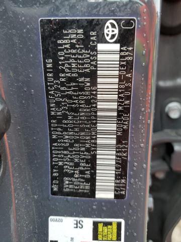 5YFB4MDE4PP042746 - 2023 TOYOTA COROLLA LE GRAY photo 12