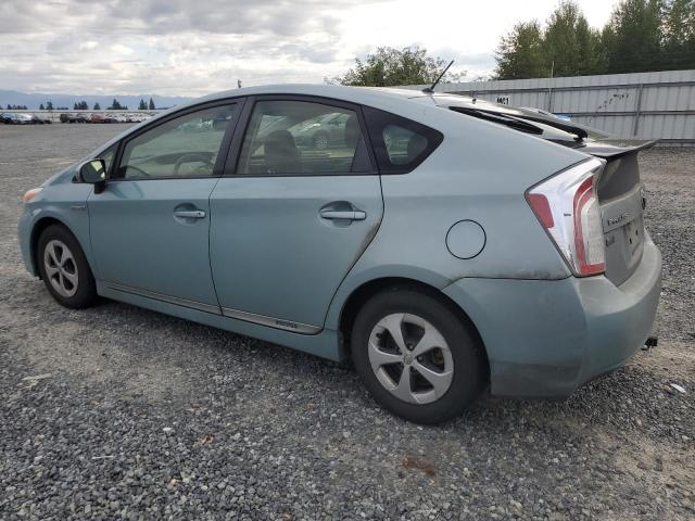 JTDKN3DUXC5452313 - 2012 TOYOTA PRIUS TURQUOISE photo 2