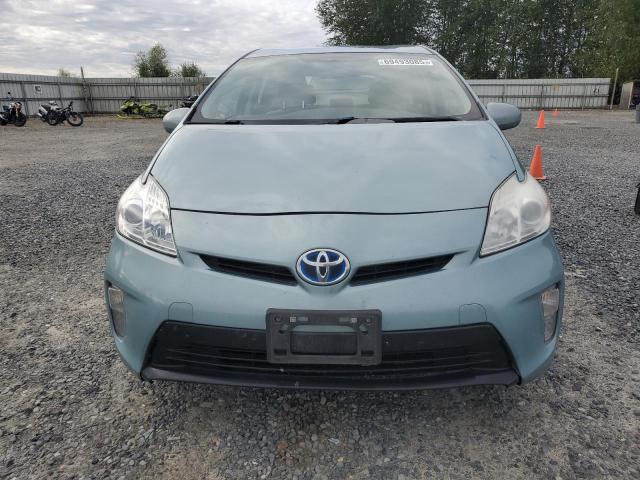 JTDKN3DUXC5452313 - 2012 TOYOTA PRIUS TURQUOISE photo 5