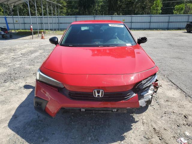 2HGFE2F53NH538299 - 2022 HONDA CIVIC SPORT RED photo 5