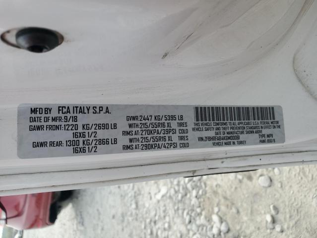 ZFBHRFAB4K6M00061 - 2019 RAM PROMASTER WHITE photo 12