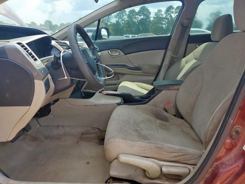 2HGFB2F54CH555411 - 2012 HONDA CIVIC LX 勃艮第红 照片 7