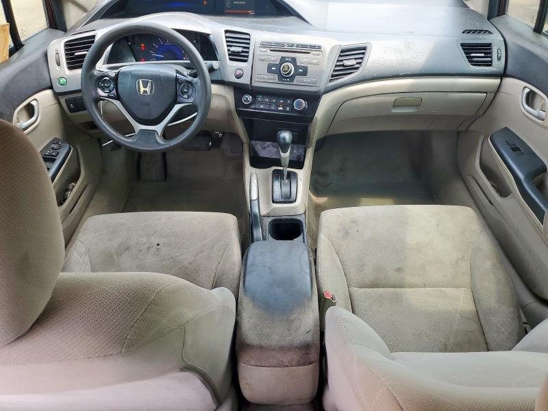 2HGFB2F54CH555411 - 2012 HONDA CIVIC LX 勃艮第红 照片 8