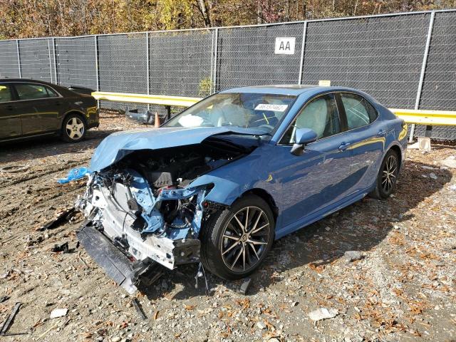 4T1S11AK5PU103201 - 2023 TOYOTA CAMRY SE NIGHT SHADE BLUE photo 2