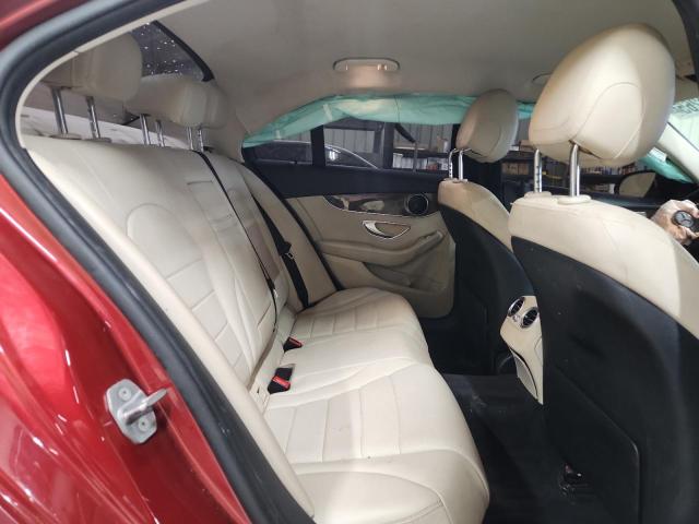 55SWF4KB0HU216750 - 2017 MERCEDES-BENZ C 300 4MATIC RED photo 10