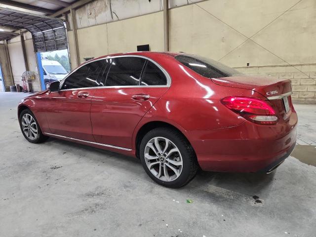55SWF4KB0HU216750 - 2017 MERCEDES-BENZ C 300 4MATIC RED photo 2