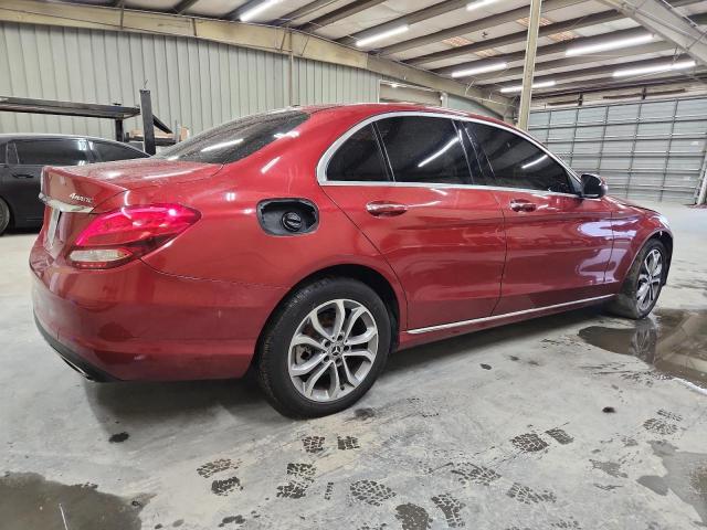 55SWF4KB0HU216750 - 2017 MERCEDES-BENZ C 300 4MATIC RED photo 3