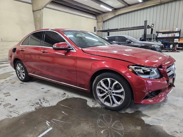55SWF4KB0HU216750 - 2017 MERCEDES-BENZ C 300 4MATIC RED photo 4