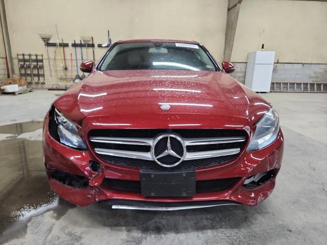 55SWF4KB0HU216750 - 2017 MERCEDES-BENZ C 300 4MATIC RED photo 5
