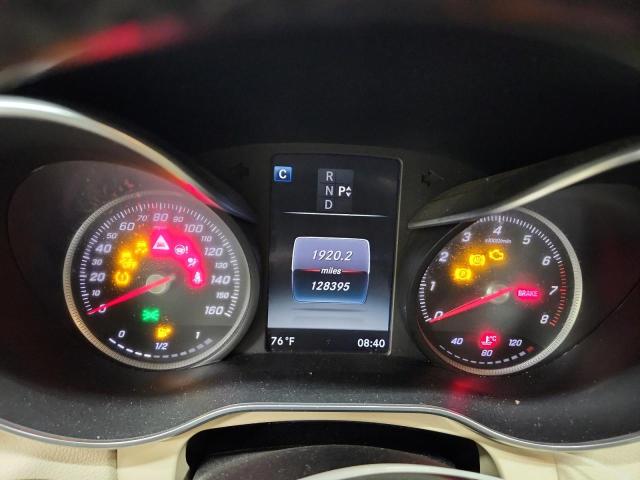 55SWF4KB0HU216750 - 2017 MERCEDES-BENZ C 300 4MATIC RED photo 9