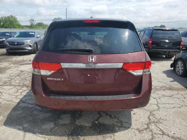 5FNRL5H64GB159040 - 2016 HONDA ODYSSEY EXL BURGUNDY photo 6