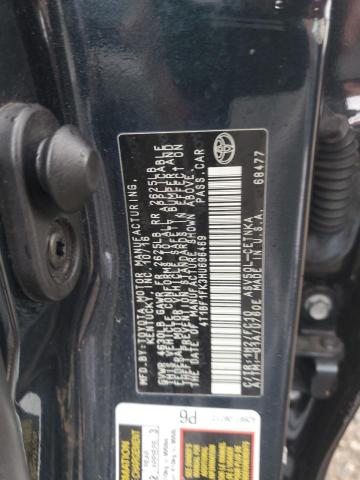 4T1BF1FK3HU696469 - 2017 TOYOTA CAMRY LE 蓝色 照片 12