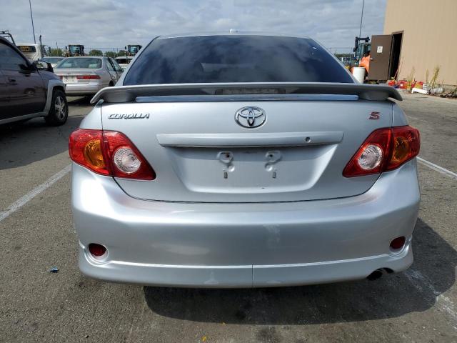 1NXBU4EEXAZ383850 - 2010 TOYOTA CARROLLA BASE SILVER photo 6