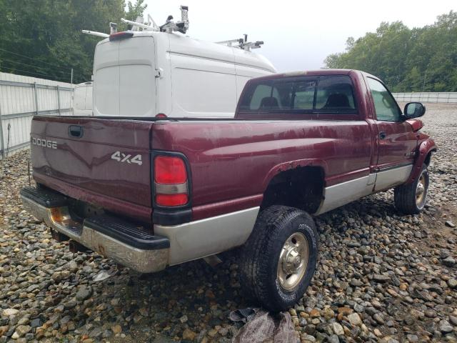 3B7KF26ZX2M237460 - 2002 DODGE RAM 2500 RED photo 3
