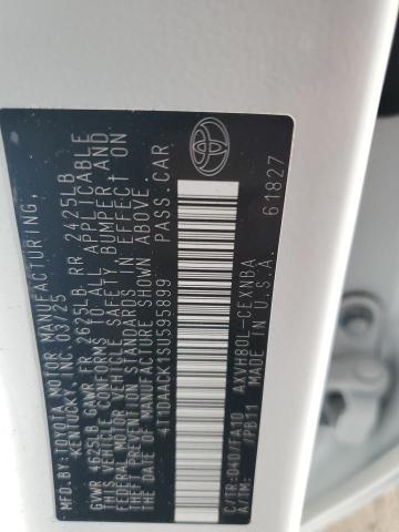 4T1DAACK1SU595899 - 2025 TOYOTA CAMRY XSE 白色 照片 13