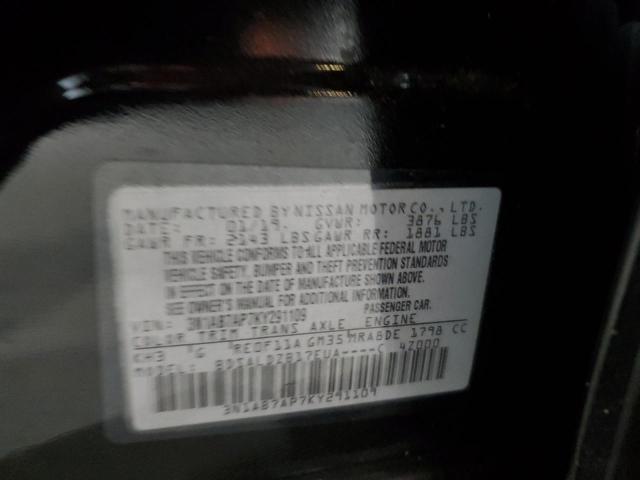 3N1AB7AP7KY291109 - 2019 NISSAN SENTRA S BLACK photo 13