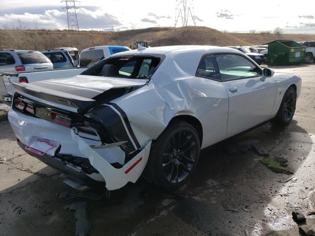 2C3CDZFJ2NH175489 - 2022 DODGE CHALLENGER R/T SCAT PACK WHITE photo 3