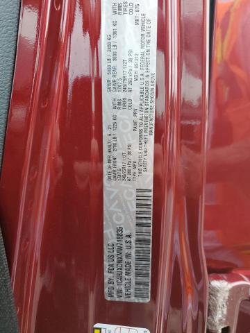 1C4HJXDNXMW718835 - 2021 JEEP WRANGLER U SPORT 勃艮第红 照片 13