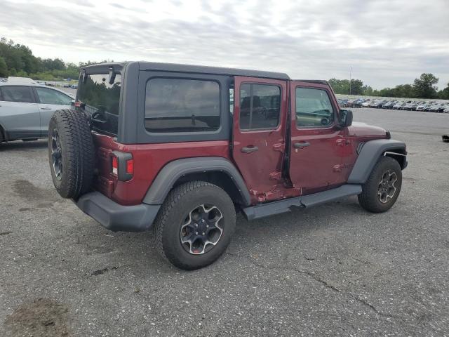 1C4HJXDNXMW718835 - 2021 JEEP WRANGLER U SPORT 勃艮第红 照片 3