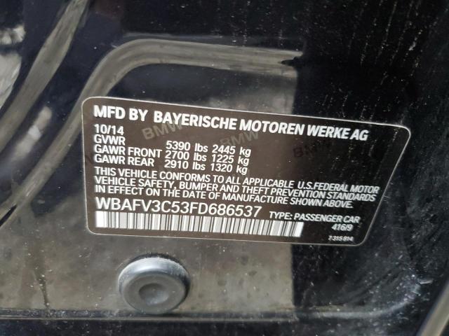 WBAFV3C53FD686537 - 2015 BMW 535 D XDRIVE BLACK photo 13
